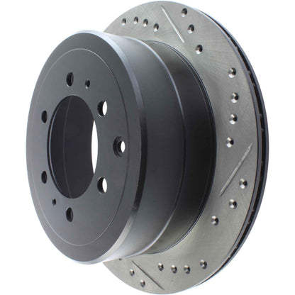 StopTech Sport Drilled/Slotted Brake Rotor; Rear Left