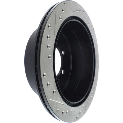 StopTech Sport Drilled/Slotted Brake Rotor; Rear Left