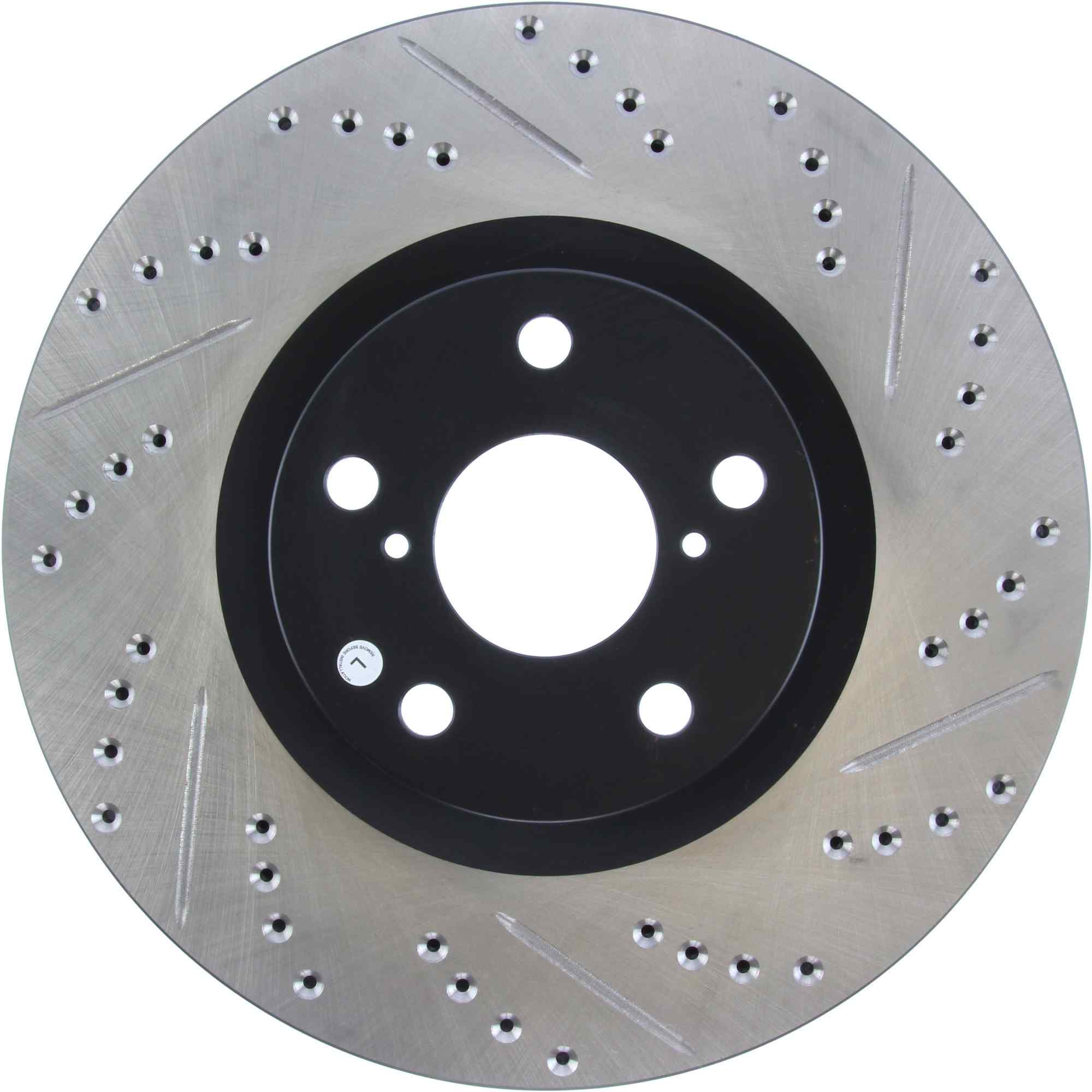 StopTech 94-98 Toyota Supra Twin Turbo CRYO Slotted & Drilled Left Front Brake Rotor 127.44103CL