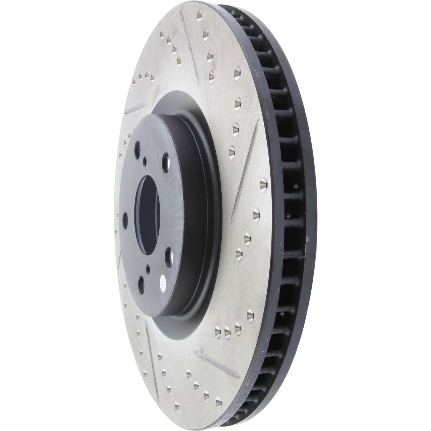 StopTech Sport Drilled/Slotted Brake Rotor; Front Left
