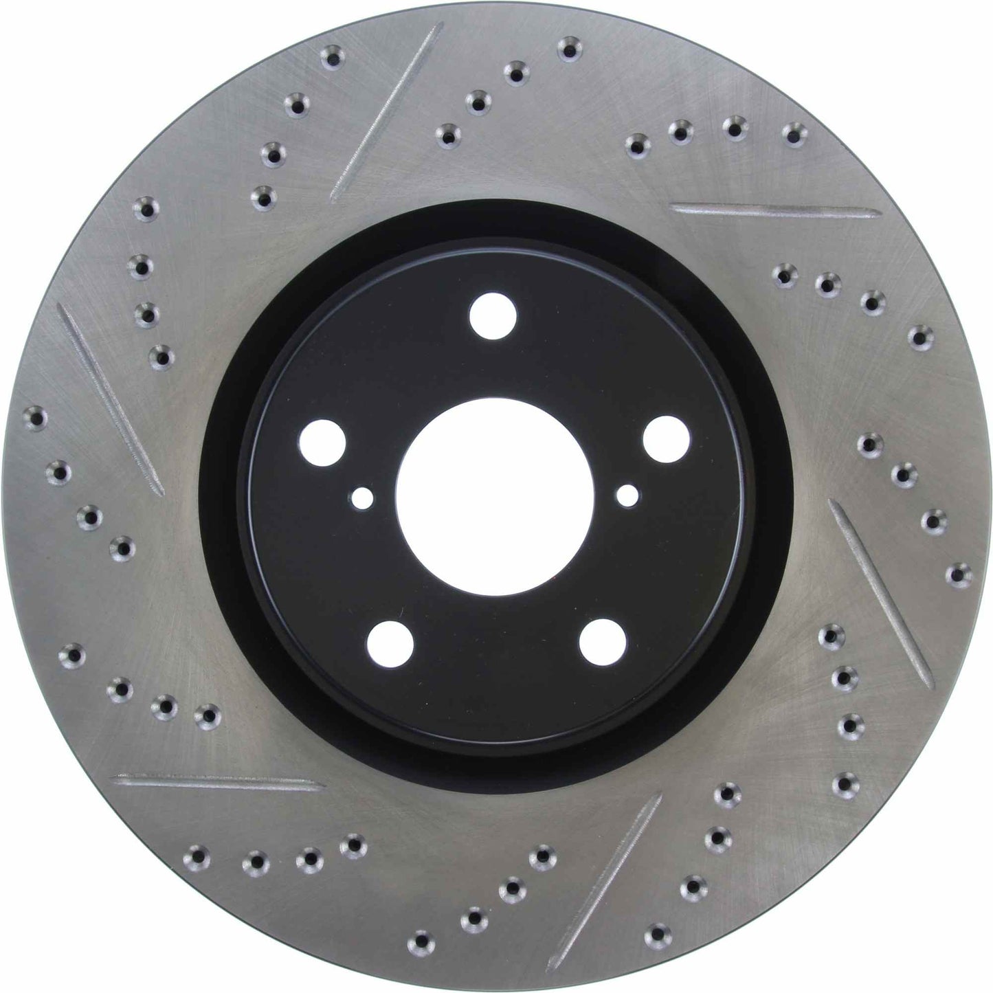 StopTech Sport Drilled/Slotted Brake Rotor; Front Right