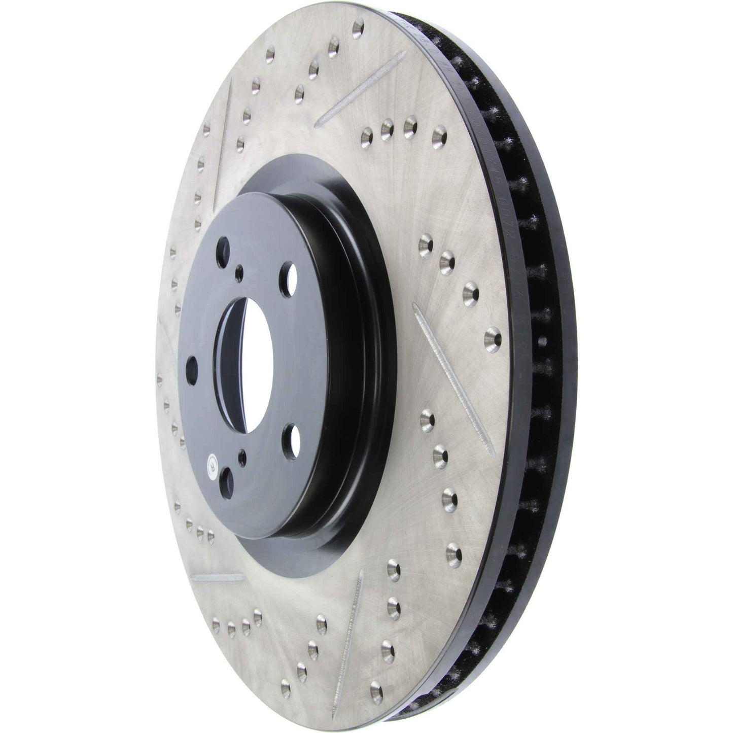 StopTech Sport Drilled/Slotted Brake Rotor; Front Right