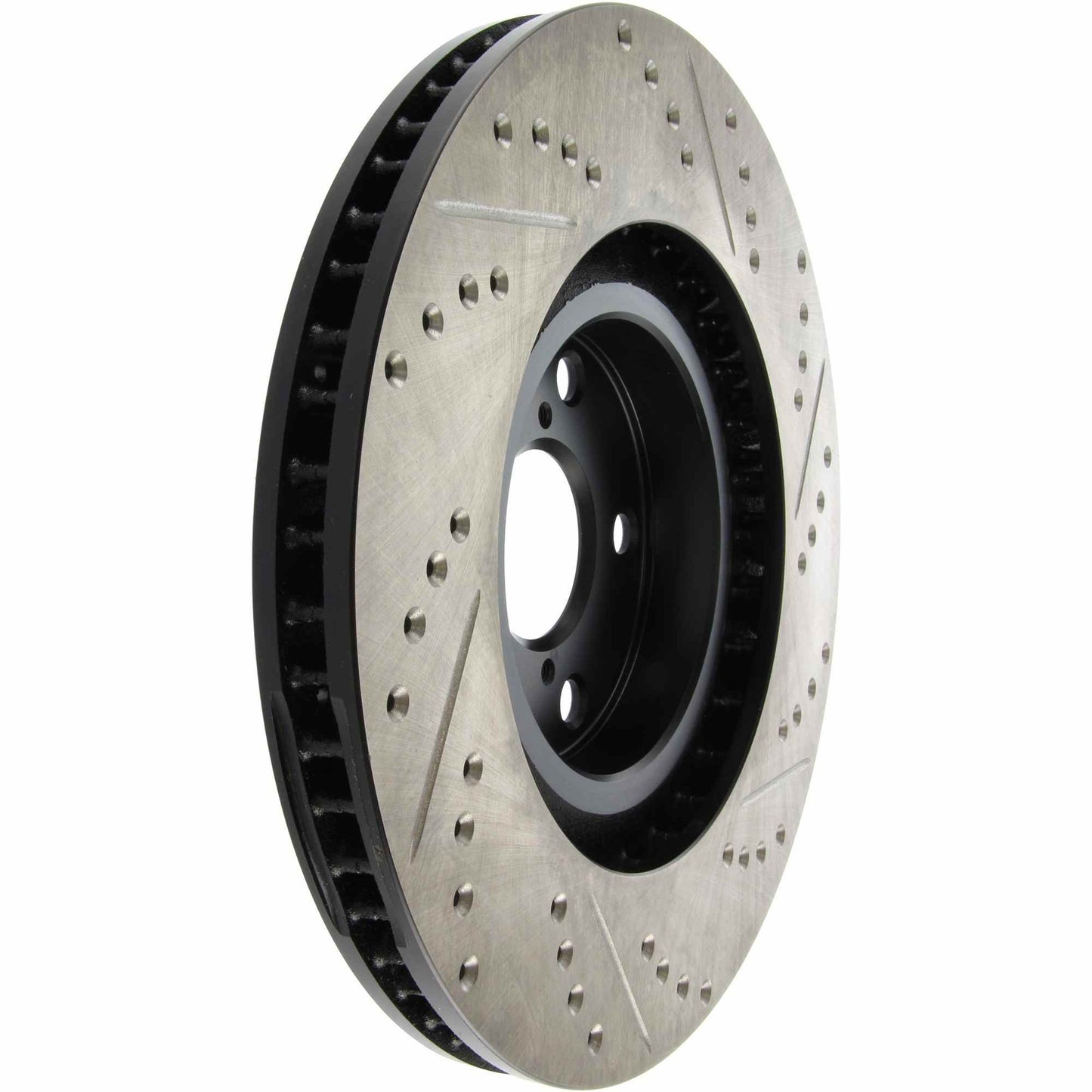 StopTech Sport Drilled/Slotted Brake Rotor; Front Right