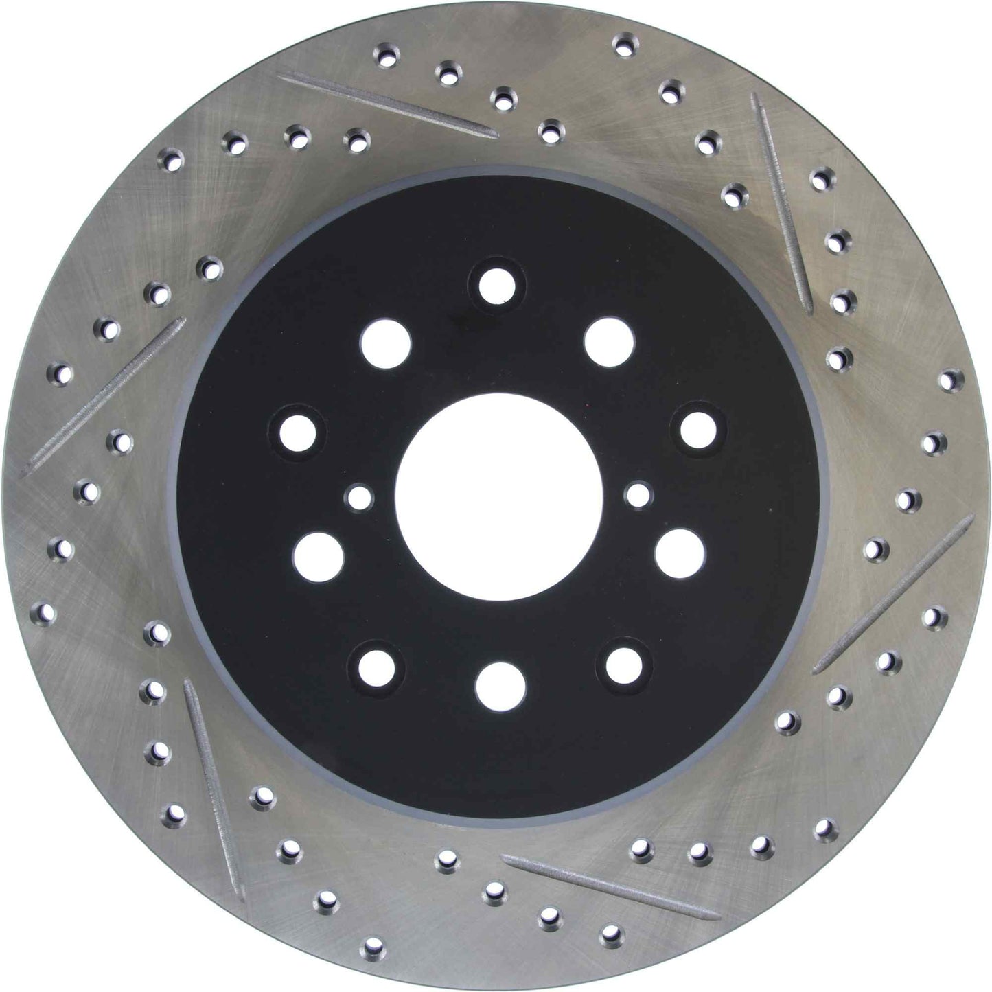 StopTech Sport Drilled/Slotted Brake Rotor; Rear Left