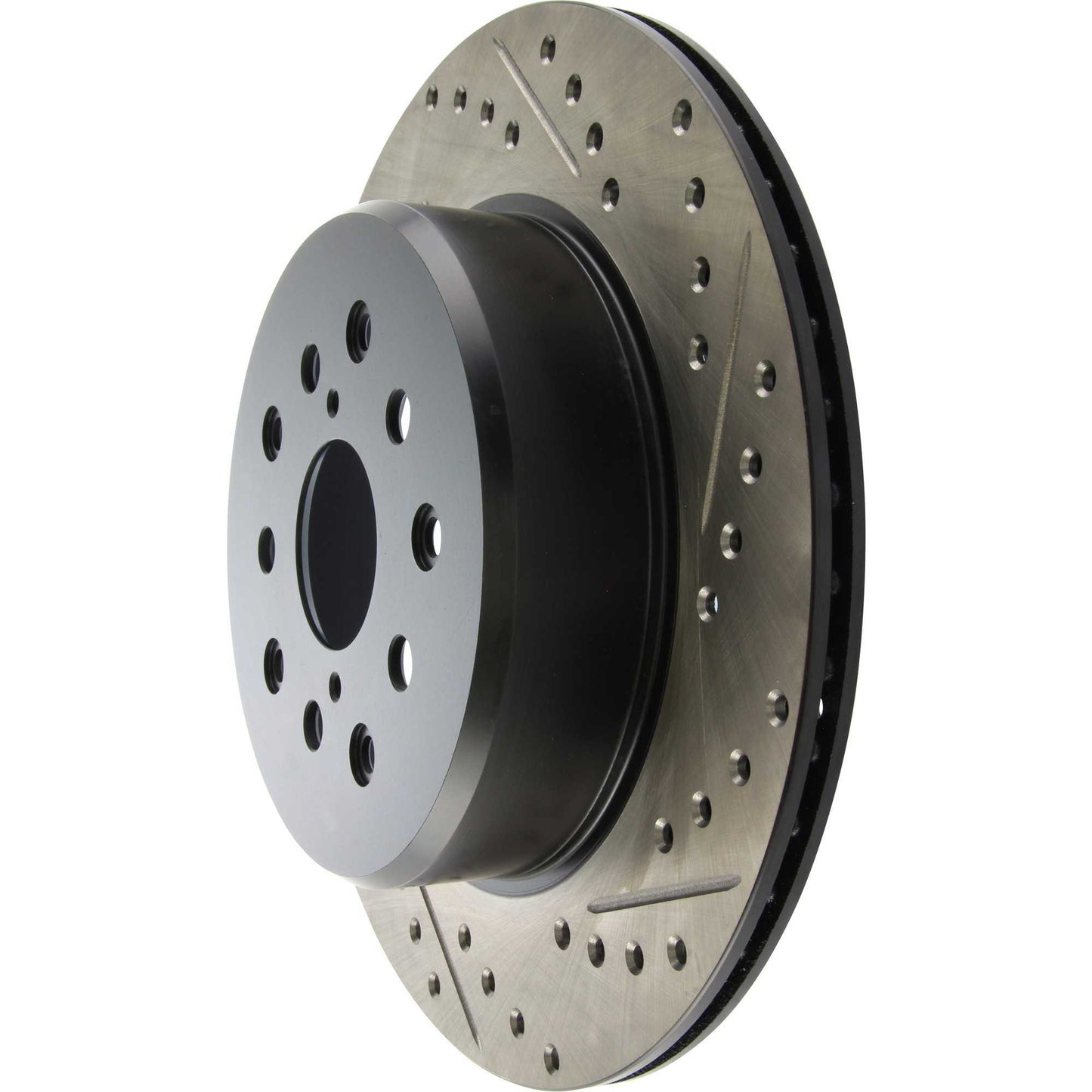 StopTech Sport Drilled/Slotted Brake Rotor; Rear Left