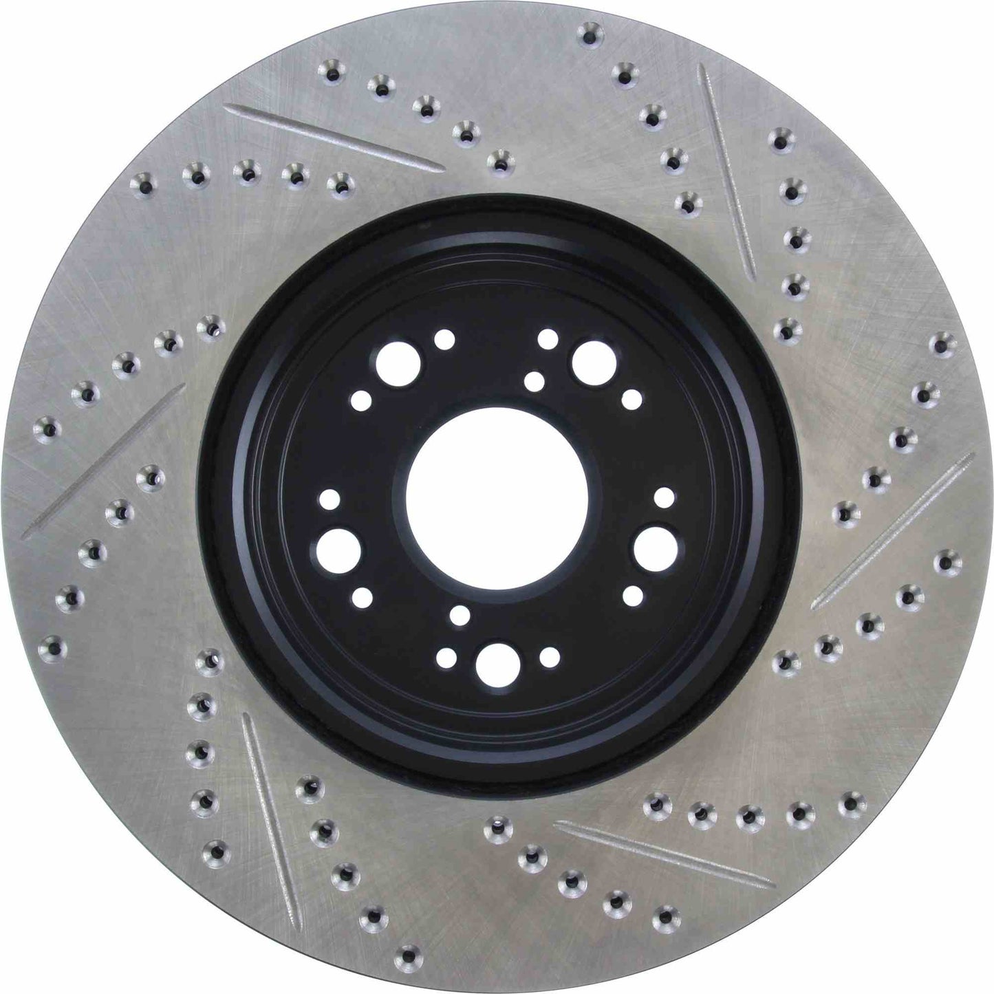 StopTech Sport Drilled/Slotted Brake Rotor; Front Right