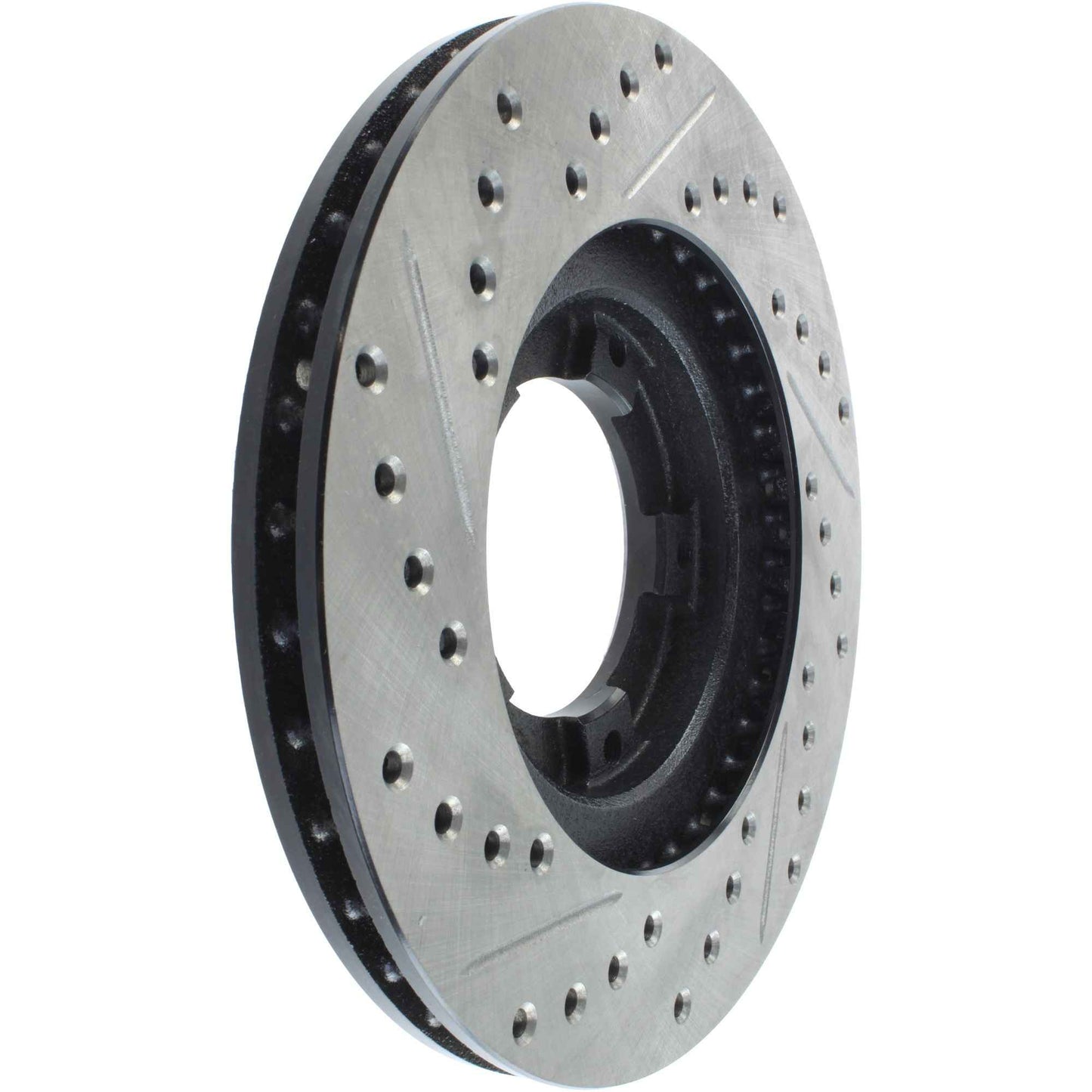StopTech Sport Drilled/Slotted Brake Rotor; Front Left