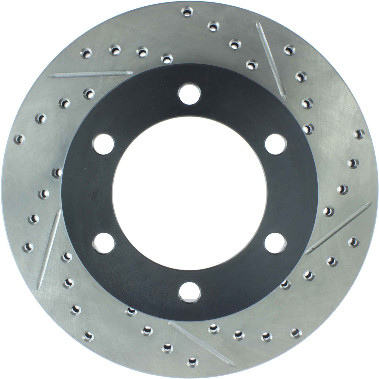 StopTech Sport Drilled/Slotted Brake Rotor; Front Left