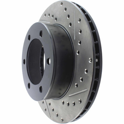 StopTech Sport Drilled/Slotted Brake Rotor; Front Left