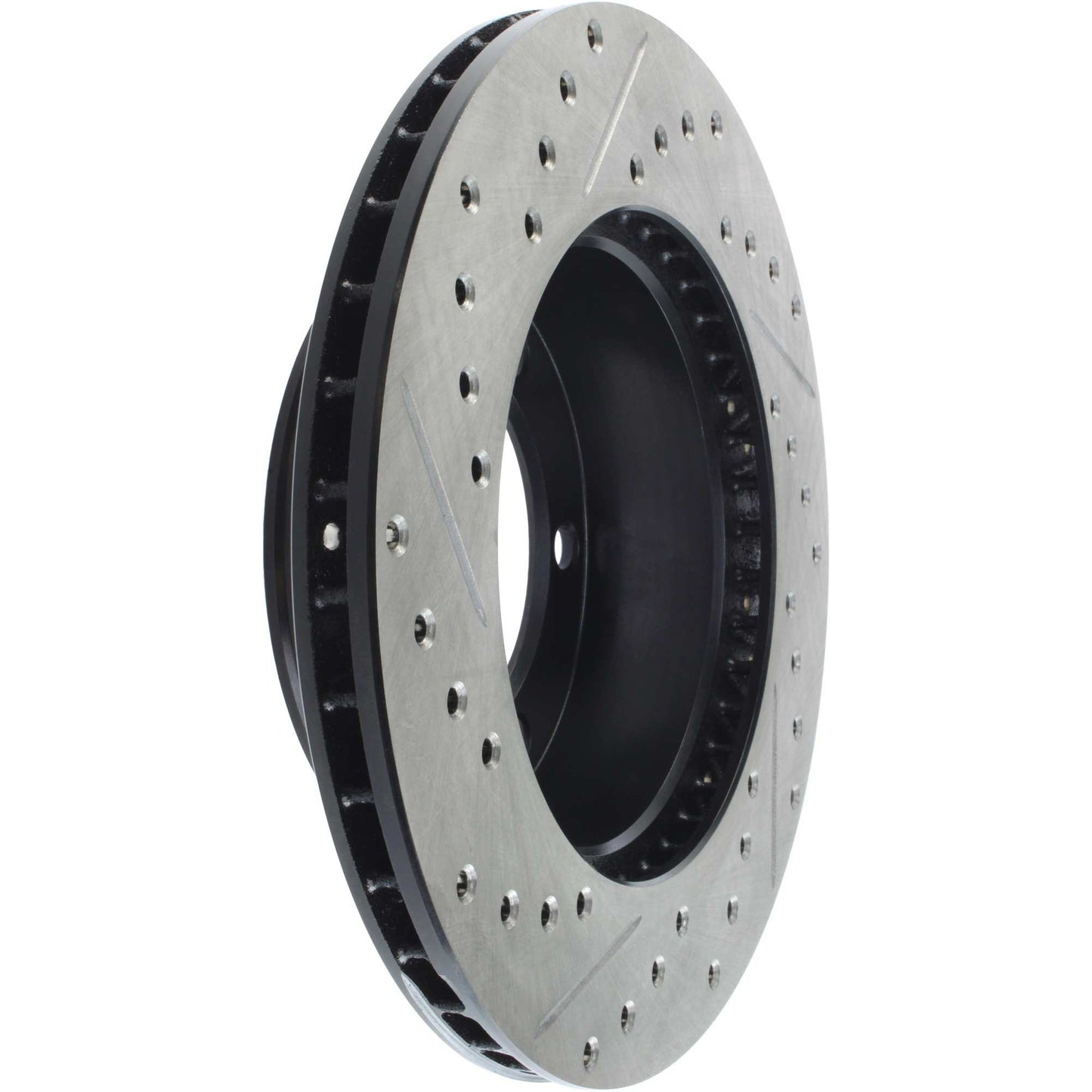 StopTech Sport Drilled/Slotted Brake Rotor; Front Left