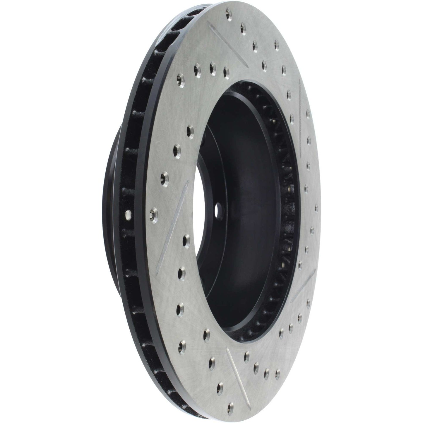 StopTech Sport Drilled/Slotted Brake Rotor; Front Right
