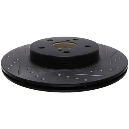 StopTech Sport Drilled/Slotted Brake Rotor; Front Left