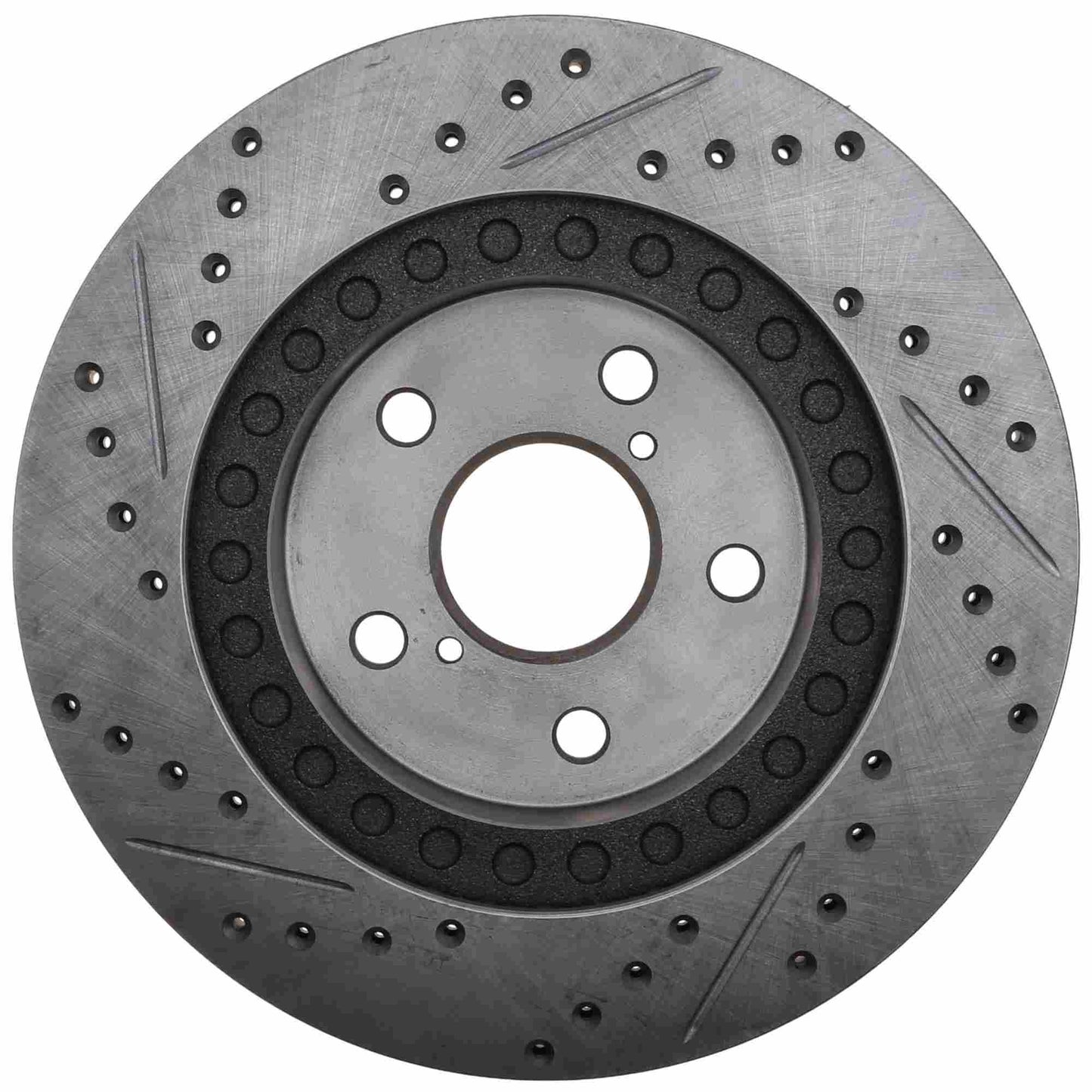 StopTech Sport Drilled/Slotted Brake Rotor; Front Left