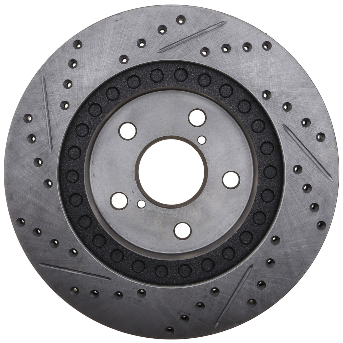 StopTech Sport Drilled/Slotted Brake Rotor; Front Left