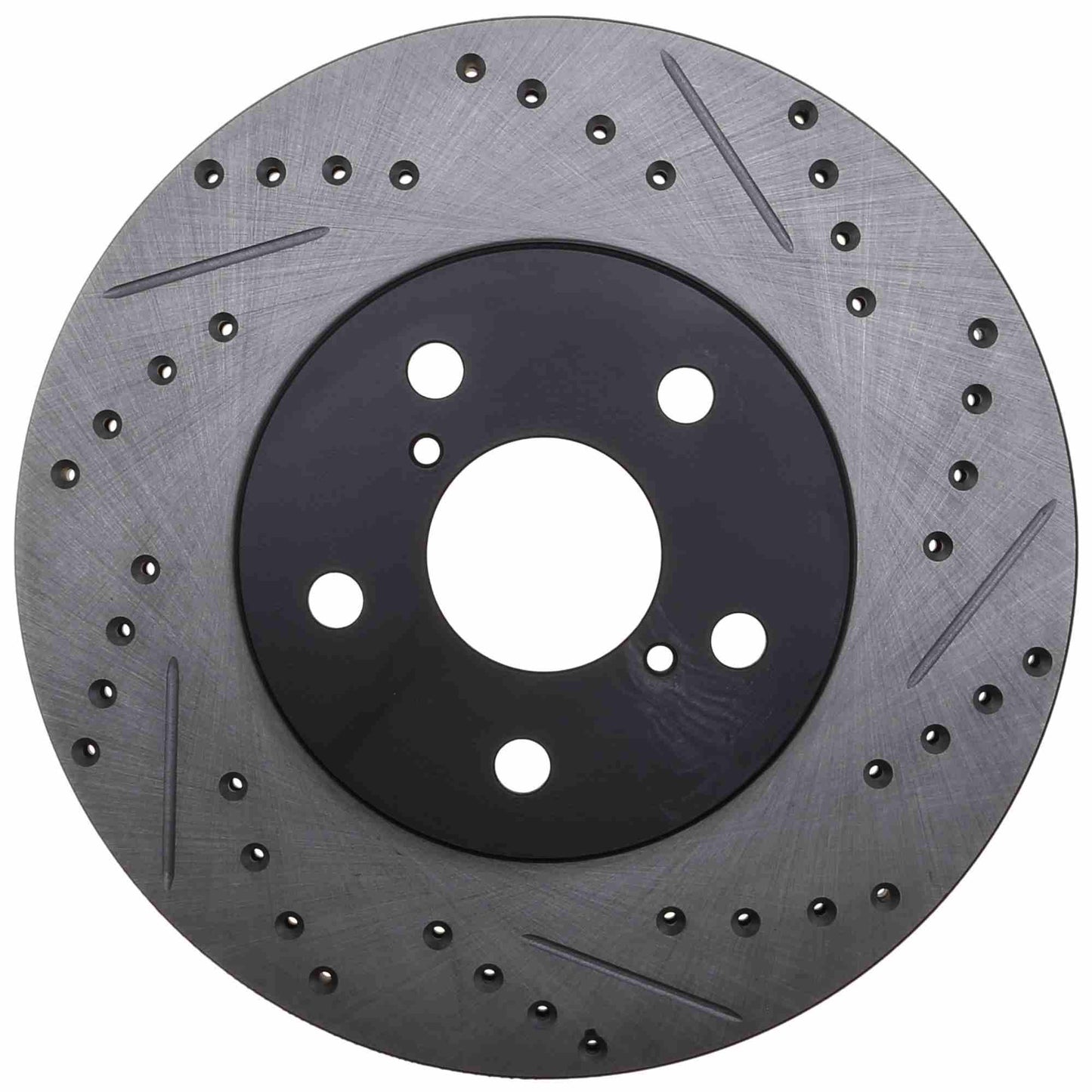 StopTech Sport Drilled/Slotted Brake Rotor; Front Left