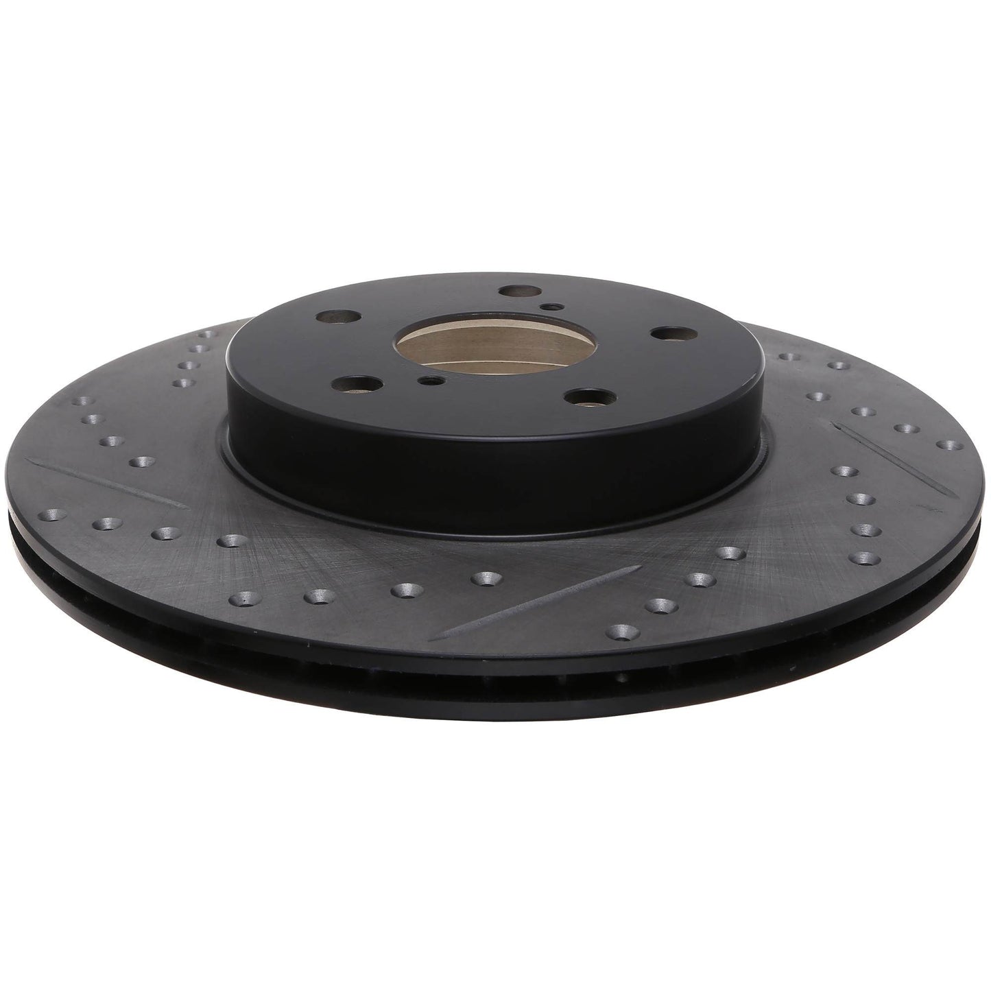 StopTech Sport Drilled/Slotted Brake Rotor; Front Right