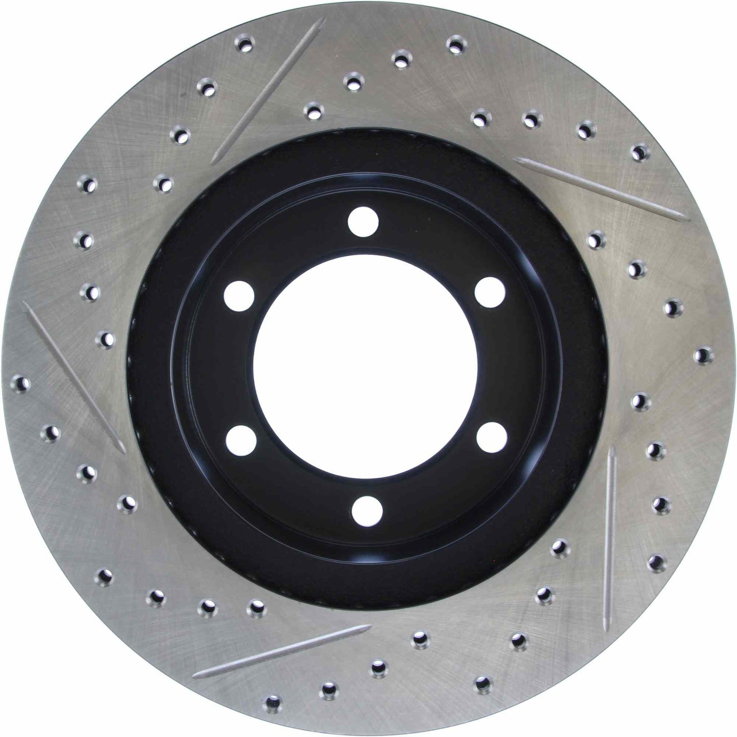 StopTech Sport Drilled/Slotted Brake Rotor; Front Left