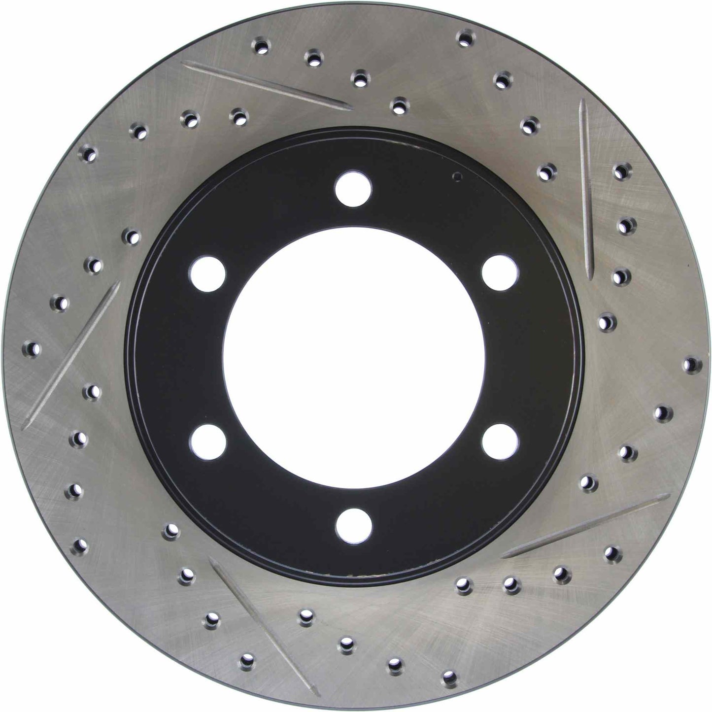 StopTech Sport Drilled/Slotted Brake Rotor; Front Left