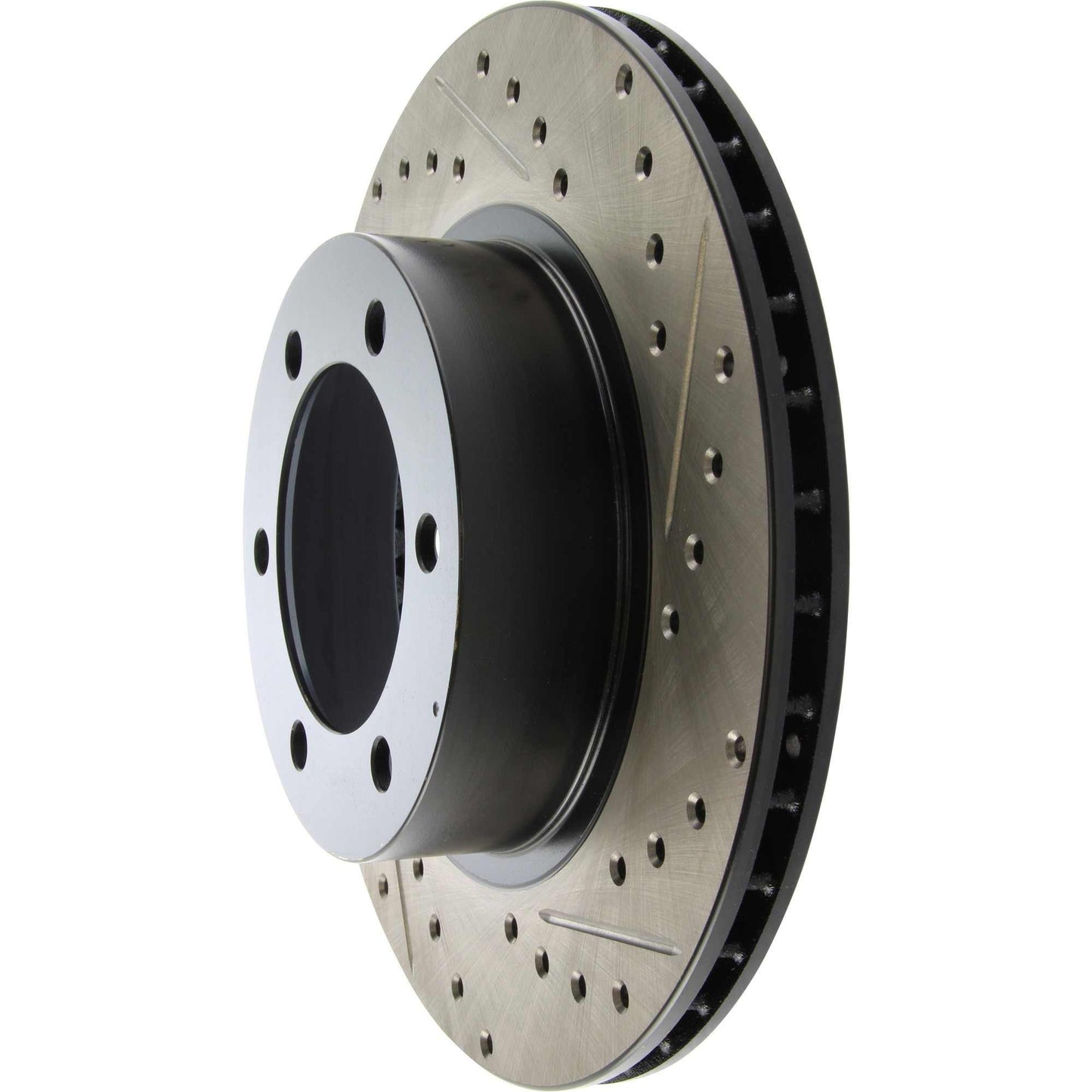 StopTech Sport Drilled/Slotted Brake Rotor; Front Left