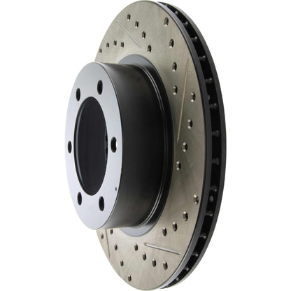 StopTech Sport Drilled/Slotted Brake Rotor; Front Left