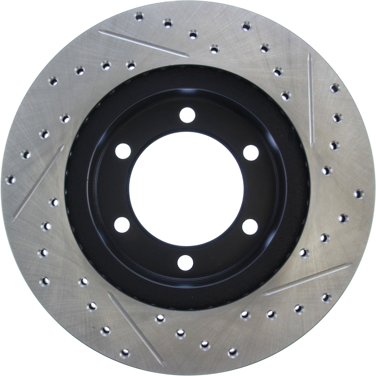 StopTech Sport Drilled/Slotted Brake Rotor; Front Right