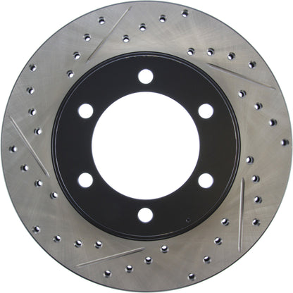StopTech Sport Drilled/Slotted Brake Rotor; Front Right