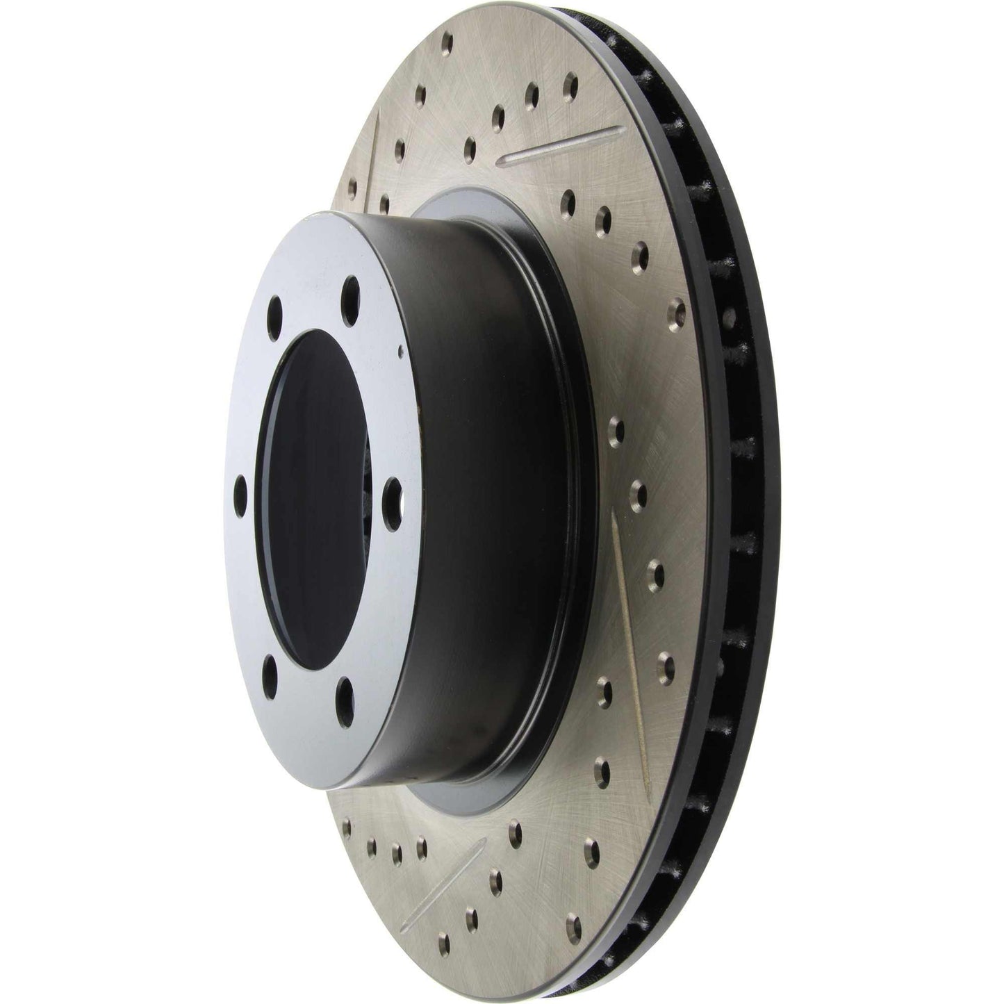 StopTech Sport Drilled/Slotted Brake Rotor; Front Right