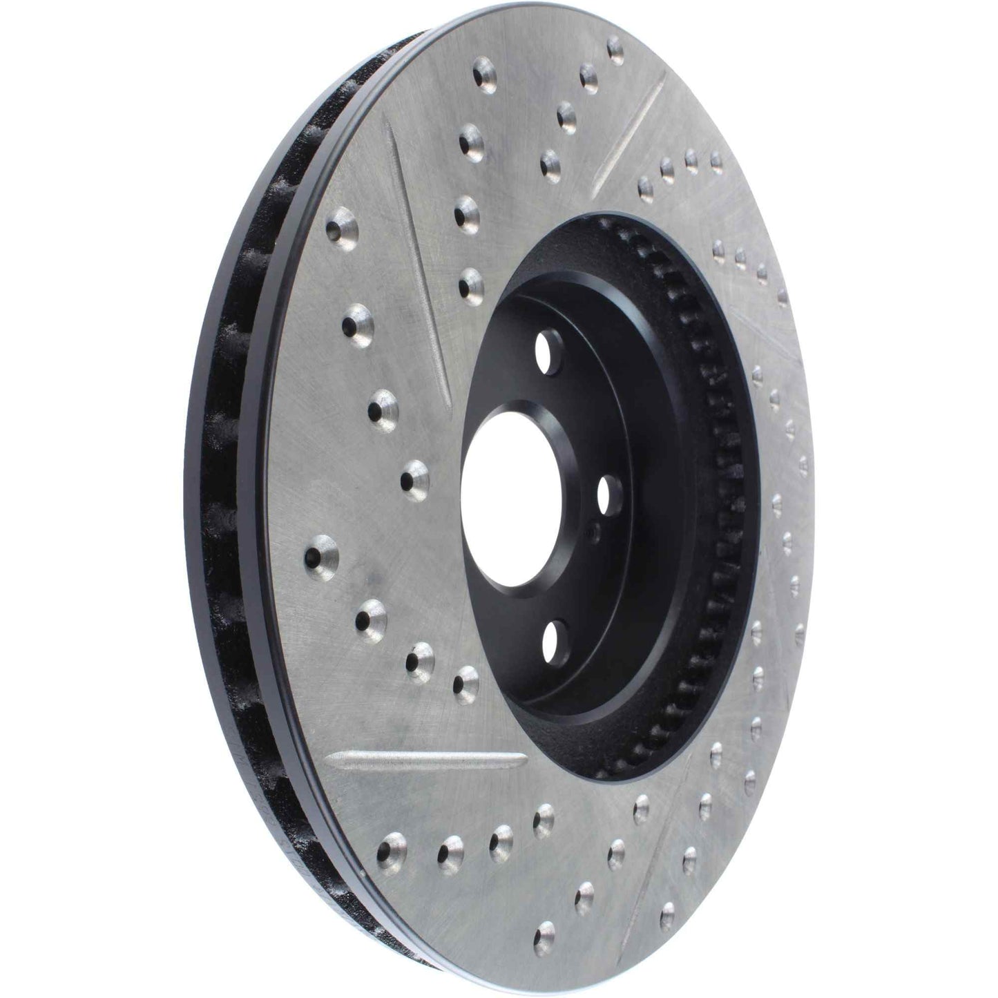 StopTech Sport Drilled/Slotted Brake Rotor; Front Left