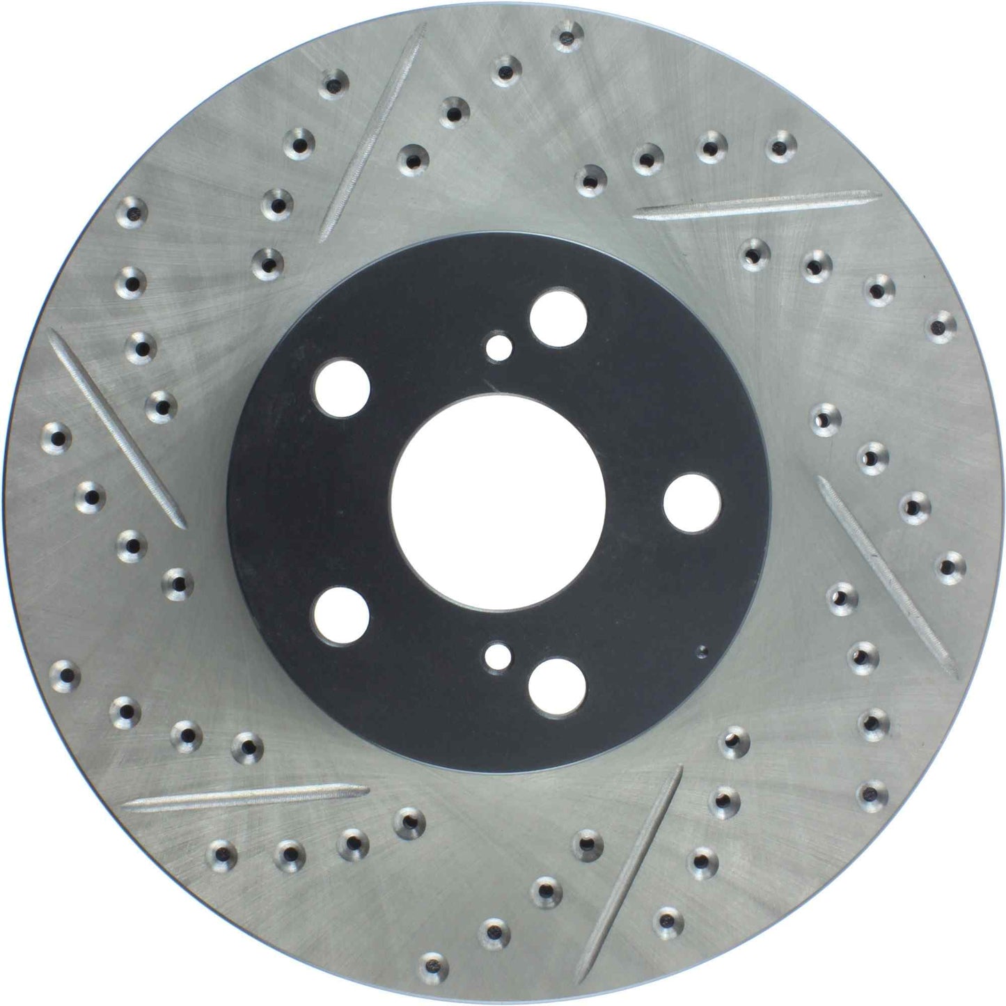 StopTech Sport Drilled/Slotted Brake Rotor; Front Right