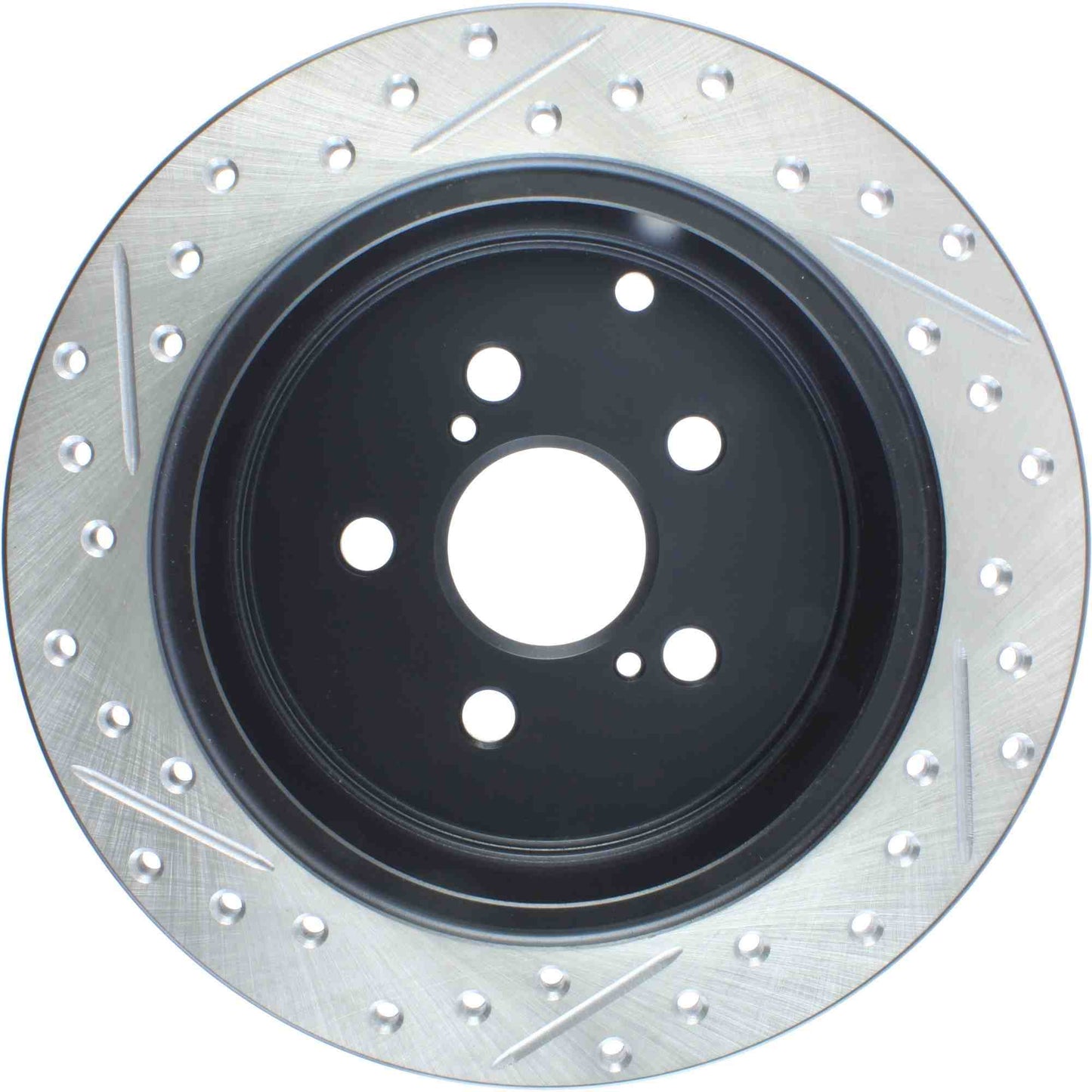 StopTech Sport Drilled/Slotted Brake Rotor; Rear Left