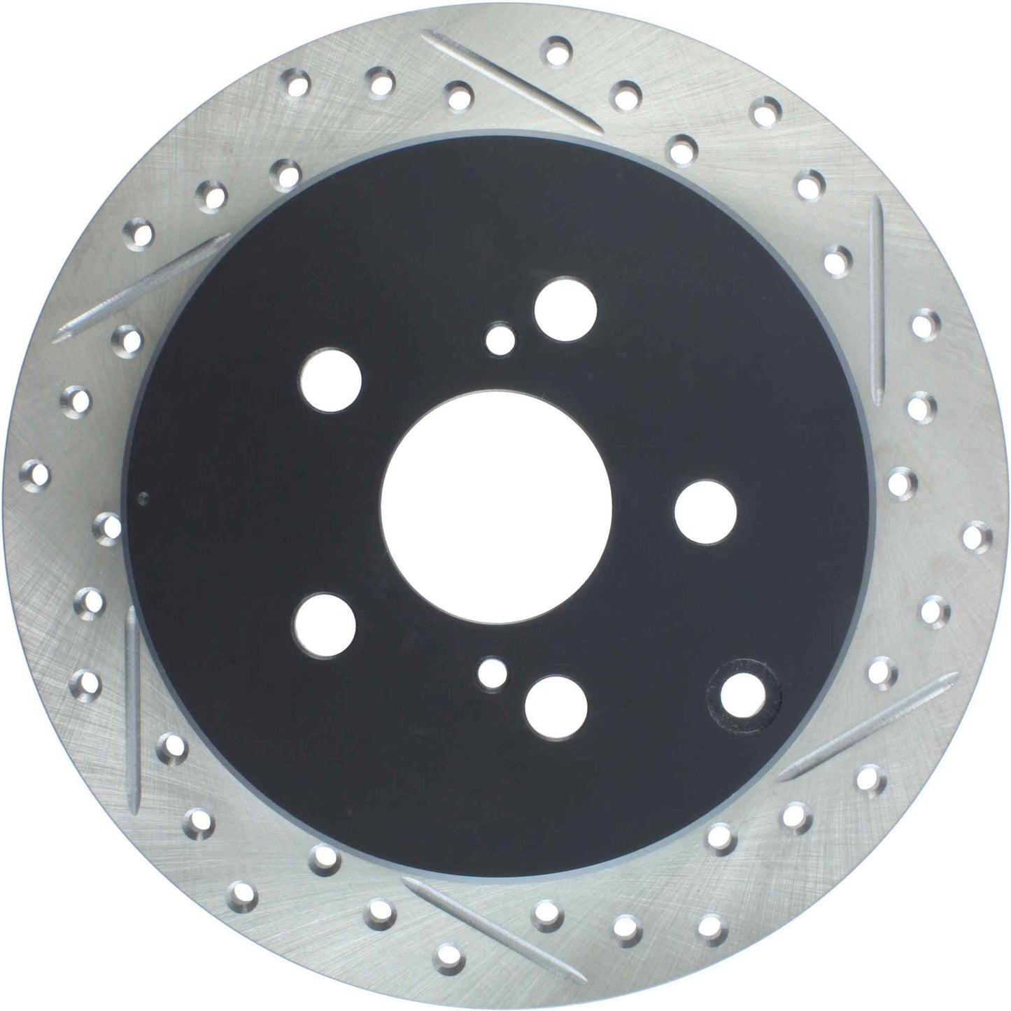 StopTech Sport Drilled/Slotted Brake Rotor; Rear Left