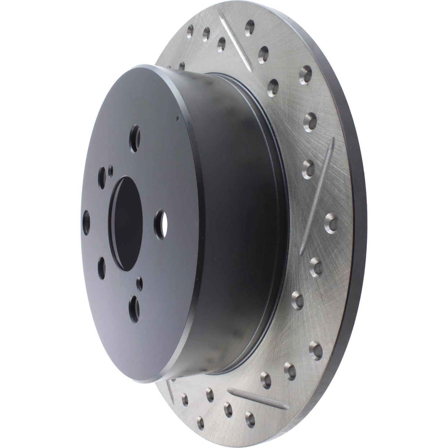 StopTech Sport Drilled/Slotted Brake Rotor; Rear Left
