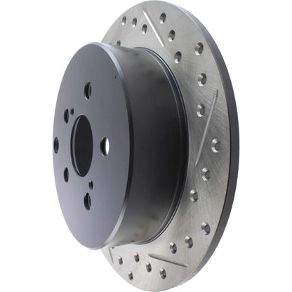 StopTech Sport Drilled/Slotted Brake Rotor; Rear Left