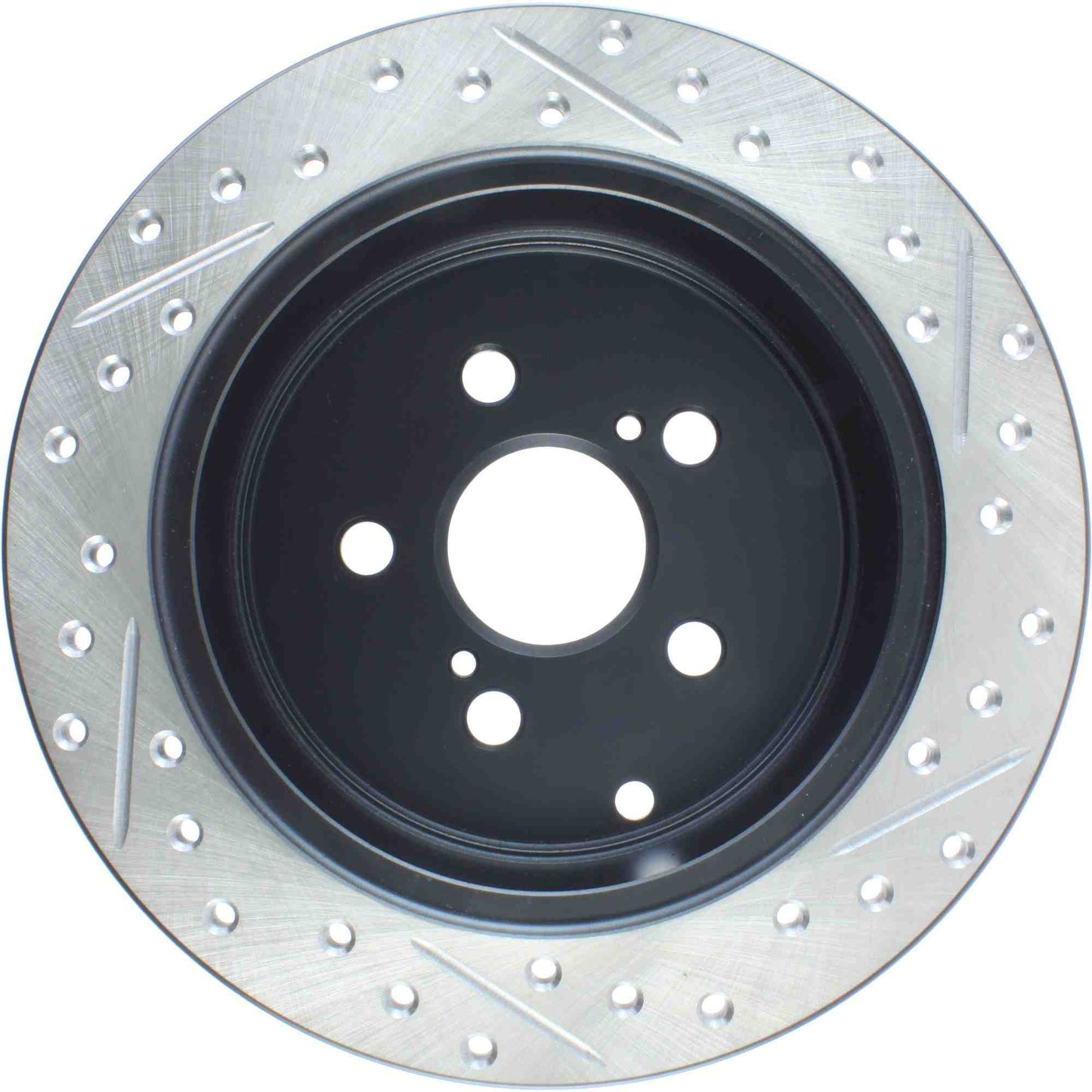 StopTech Sport Drilled/Slotted Brake Rotor; Rear Right