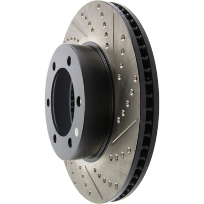 StopTech  Sport Drilled/Slotted Brake Rotor; Front Left