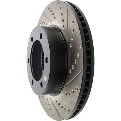 StopTech  Sport Drilled/Slotted Brake Rotor; Front Left