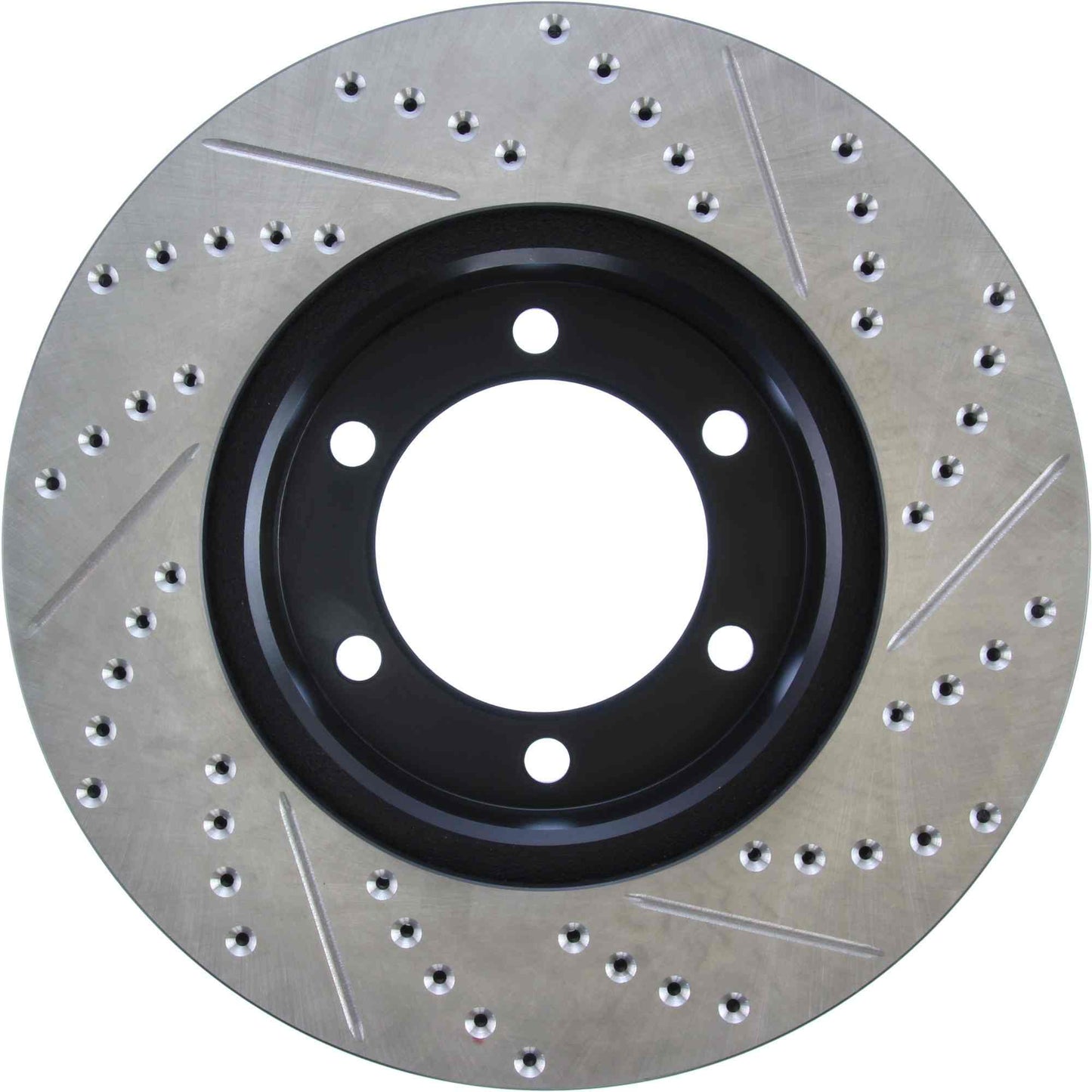 StopTech Sport Drilled/Slotted Brake Rotor; Front Right