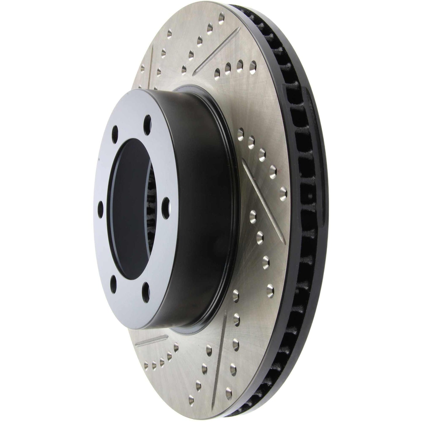 StopTech Sport Drilled/Slotted Brake Rotor; Front Right