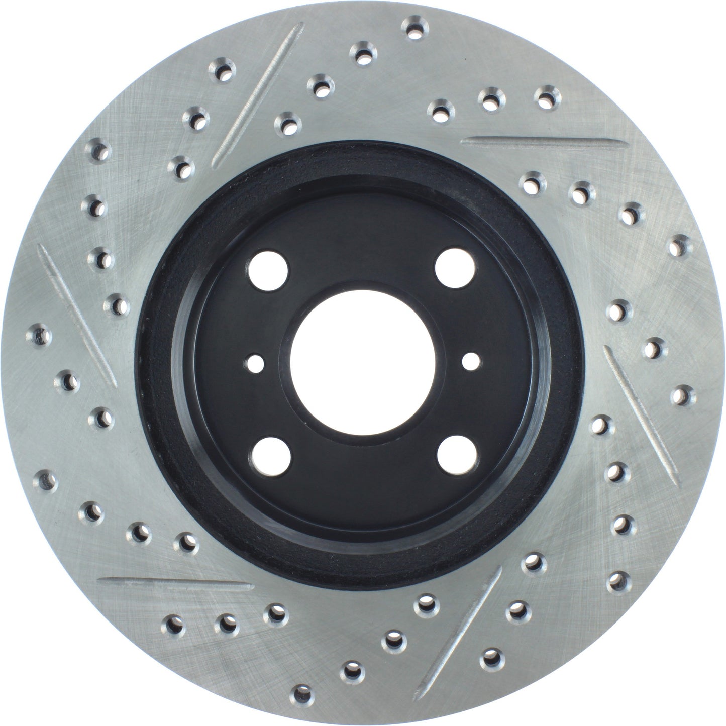 StopTech Sport Drilled/Slotted Brake Rotor; Front Right