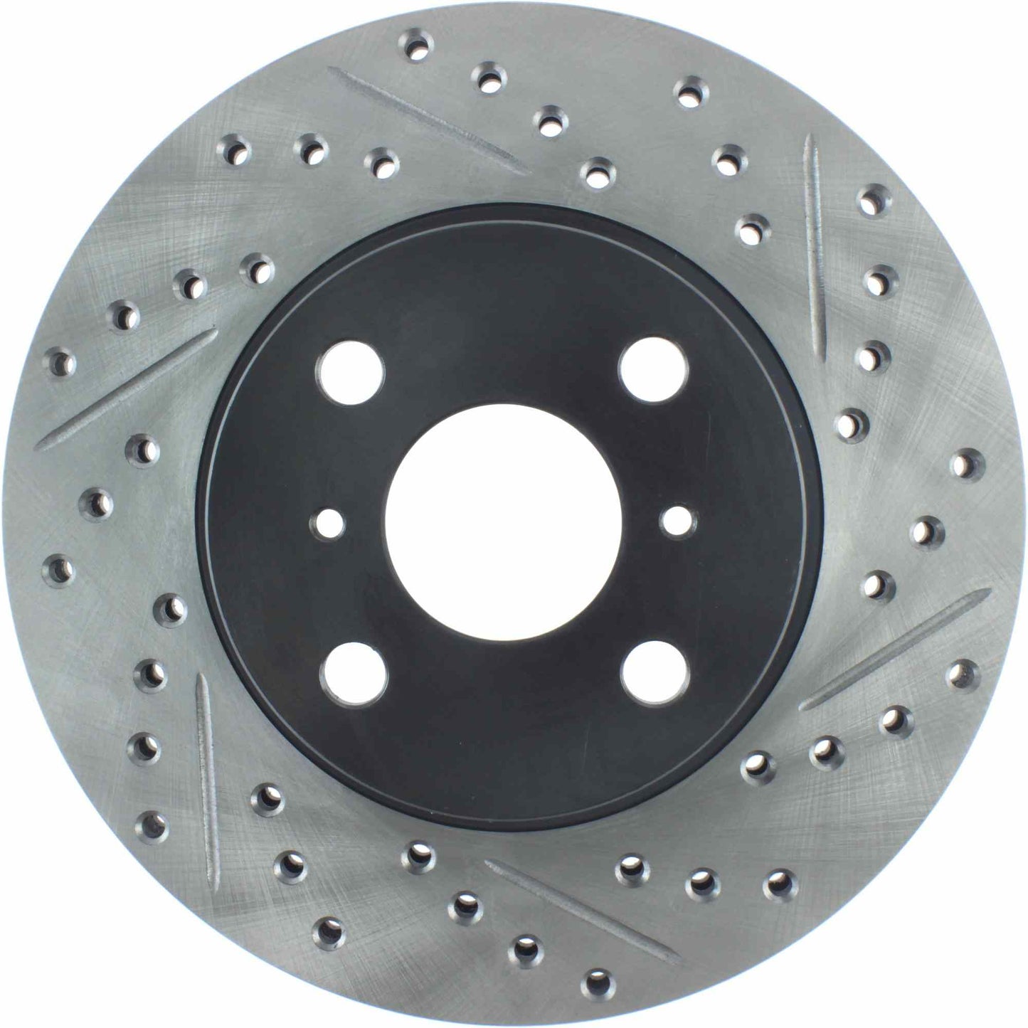 StopTech Sport Drilled/Slotted Brake Rotor; Front Right