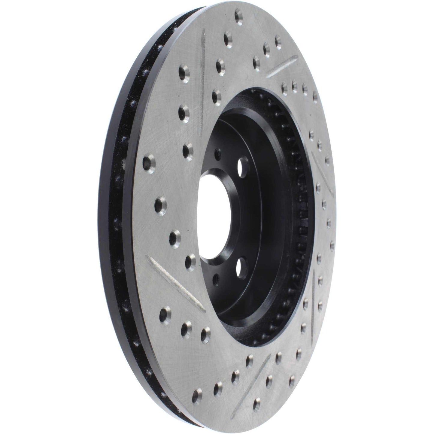 StopTech Sport Drilled/Slotted Brake Rotor; Front Right