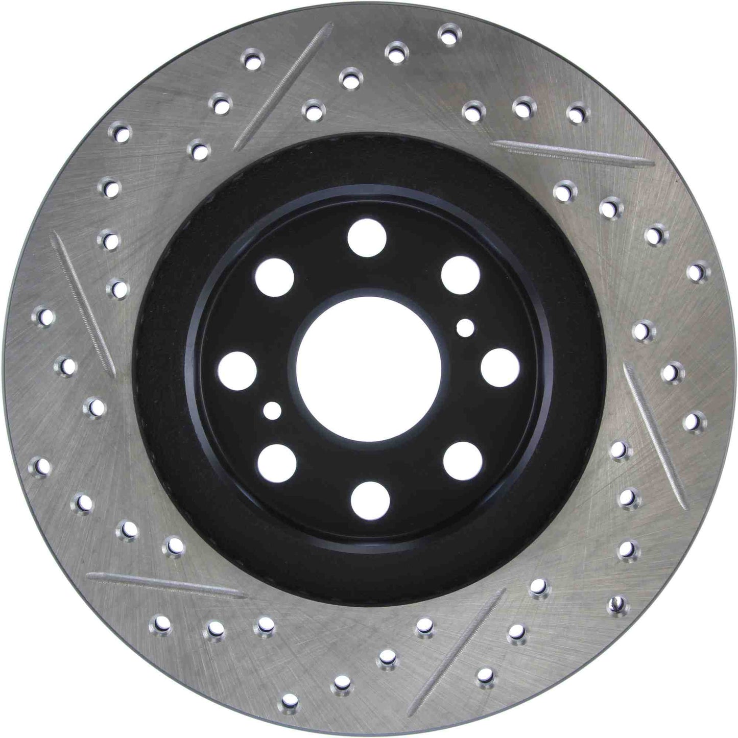 StopTech Sport Drilled/Slotted Brake Rotor; Rear Left
