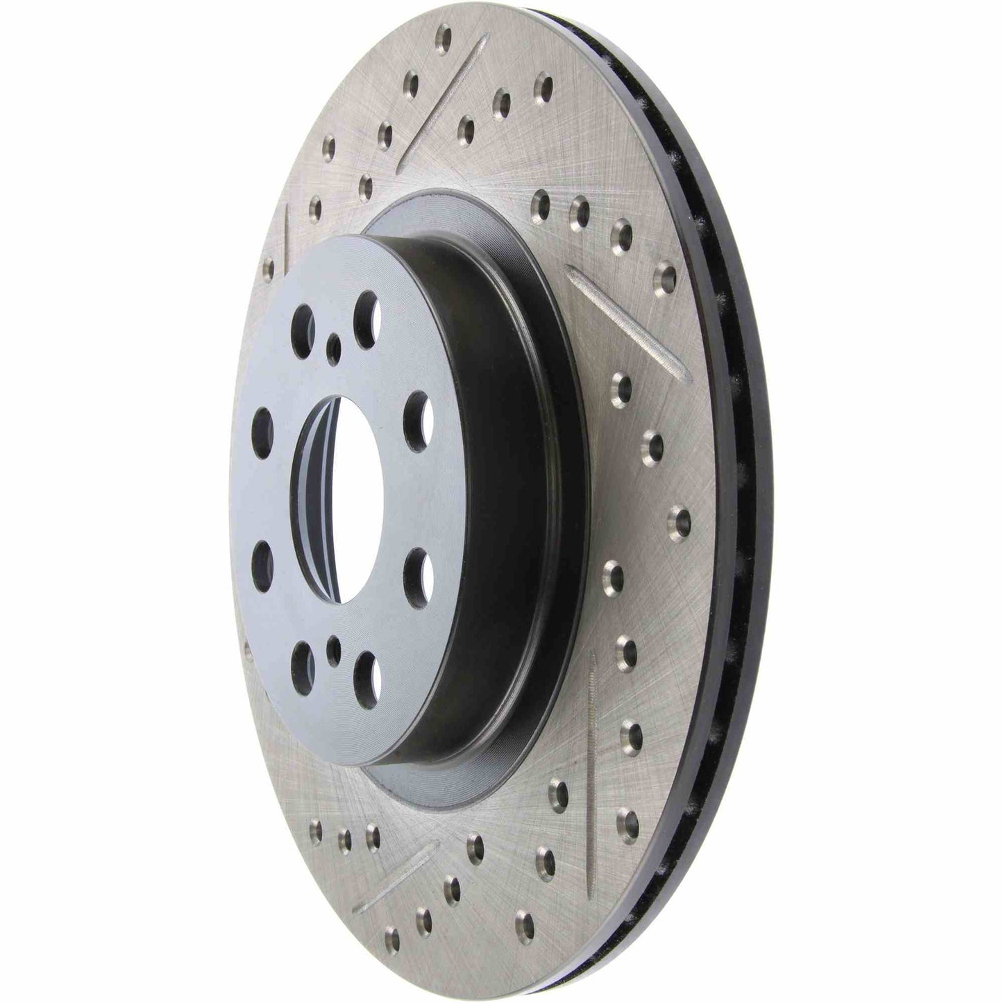 StopTech Sport Drilled/Slotted Brake Rotor; Rear Left