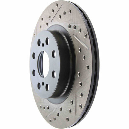 StopTech Sport Drilled/Slotted Brake Rotor; Rear Left