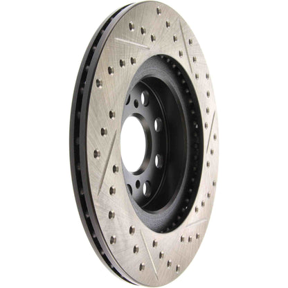 StopTech Sport Drilled/Slotted Brake Rotor; Rear Left
