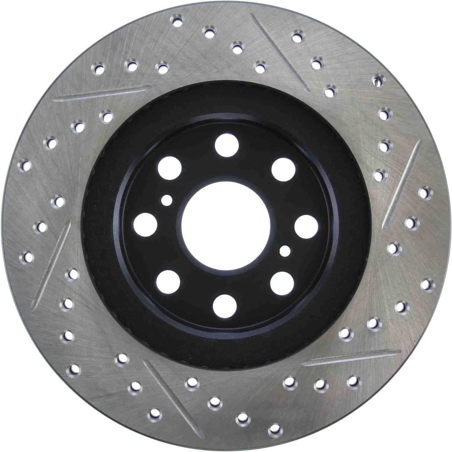 StopTech Sport Drilled/Slotted Brake Rotor; Rear Right