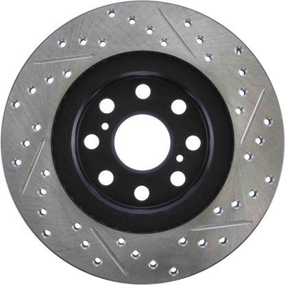 StopTech Sport Drilled/Slotted Brake Rotor; Rear Right