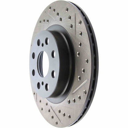 StopTech Sport Drilled/Slotted Brake Rotor; Rear Right