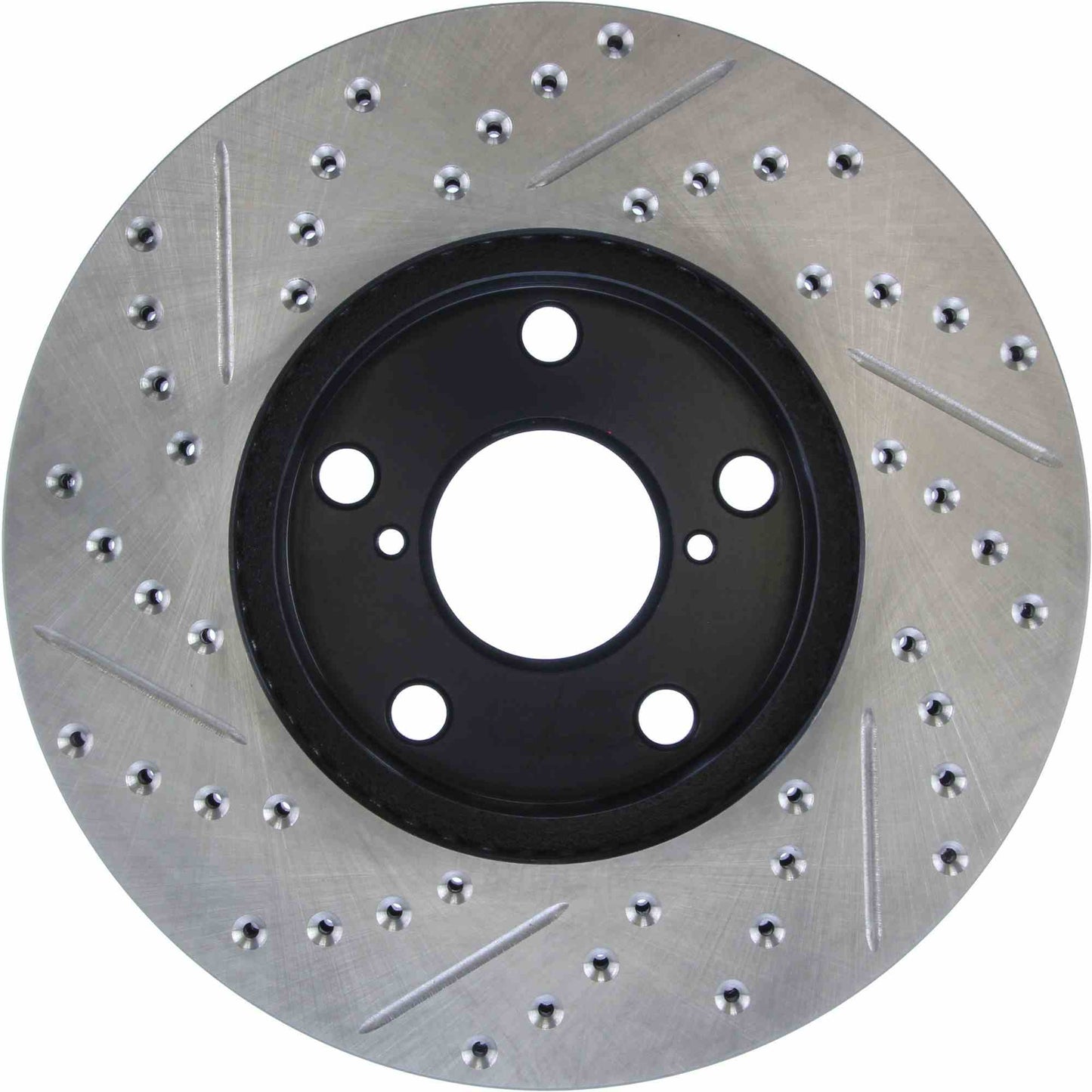 StopTech Sport Drilled/Slotted Brake Rotor; Front Left