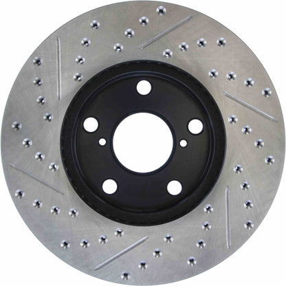 StopTech Sport Drilled/Slotted Brake Rotor; Front Left
